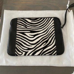 The Kooples Printed Ponyhair Clutch